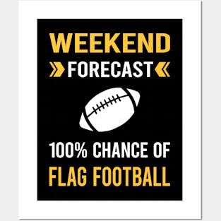 Weekend Forecast Flag Football Posters and Art